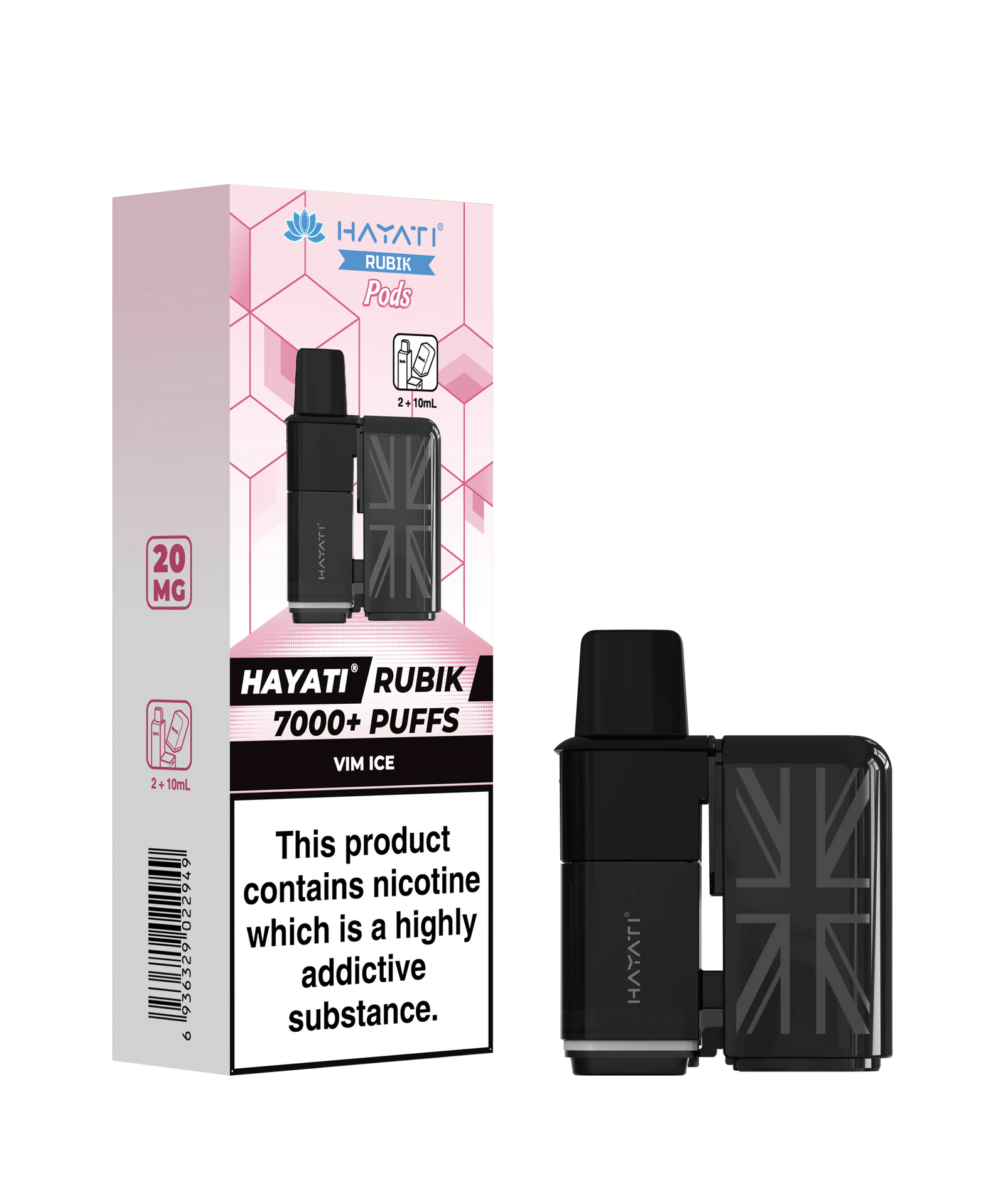 Hayati Rubik 7000 Replacement Prefilled Pods Vape At Door