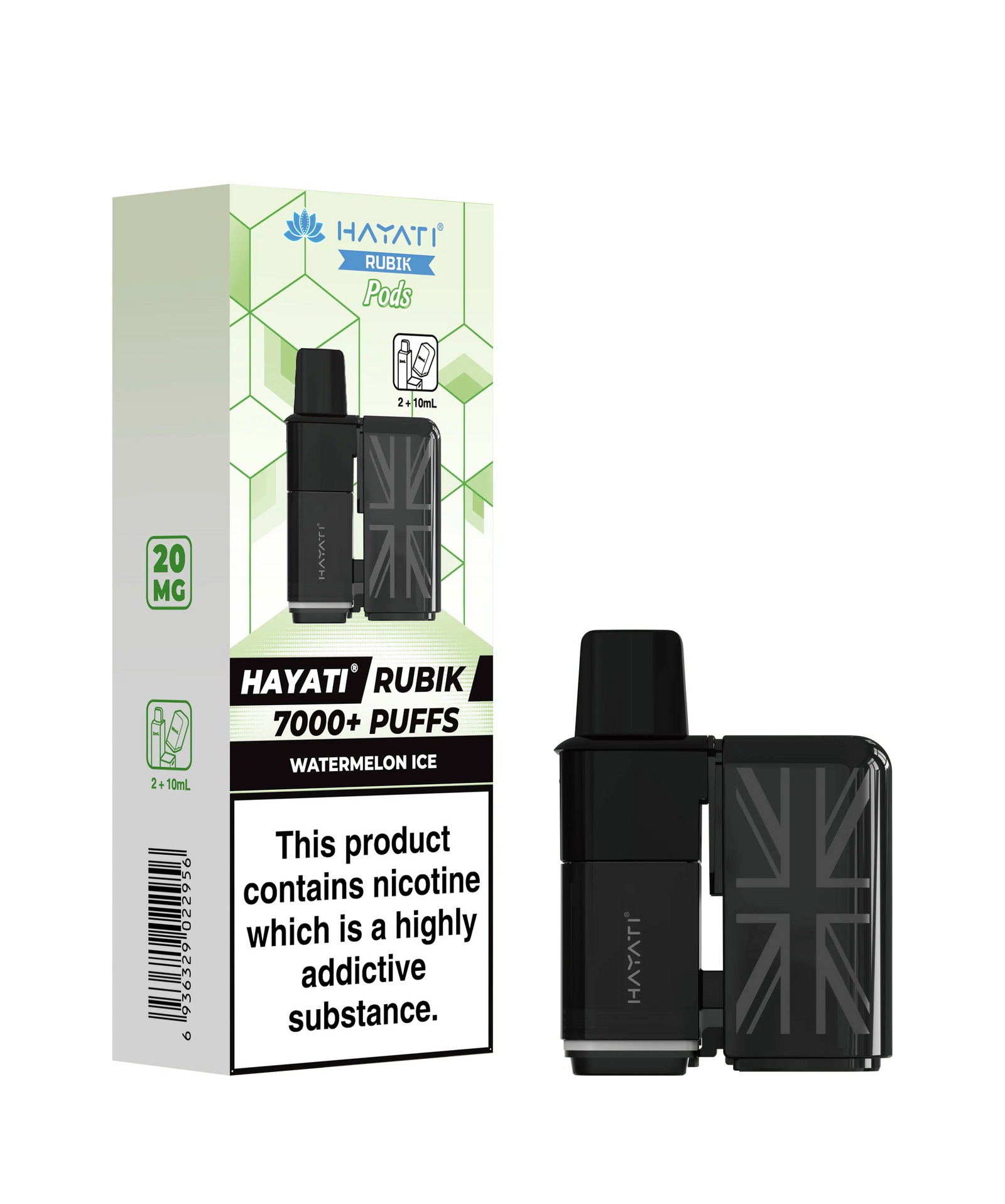 Hayati Rubik 7000 Replacement Prefilled Pods Vape At Door
