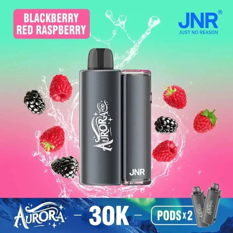 Vape device 'Aurora' 'JNR' blackberries and raspberries.