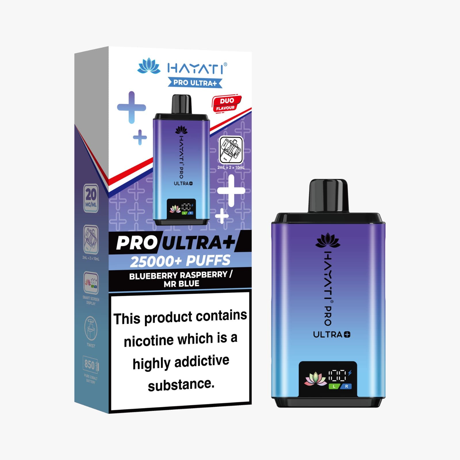 Hayati Pro Ultra Plus 25000 (25k Bar) Prefilled Pod Kit (Review, Price & Specs)