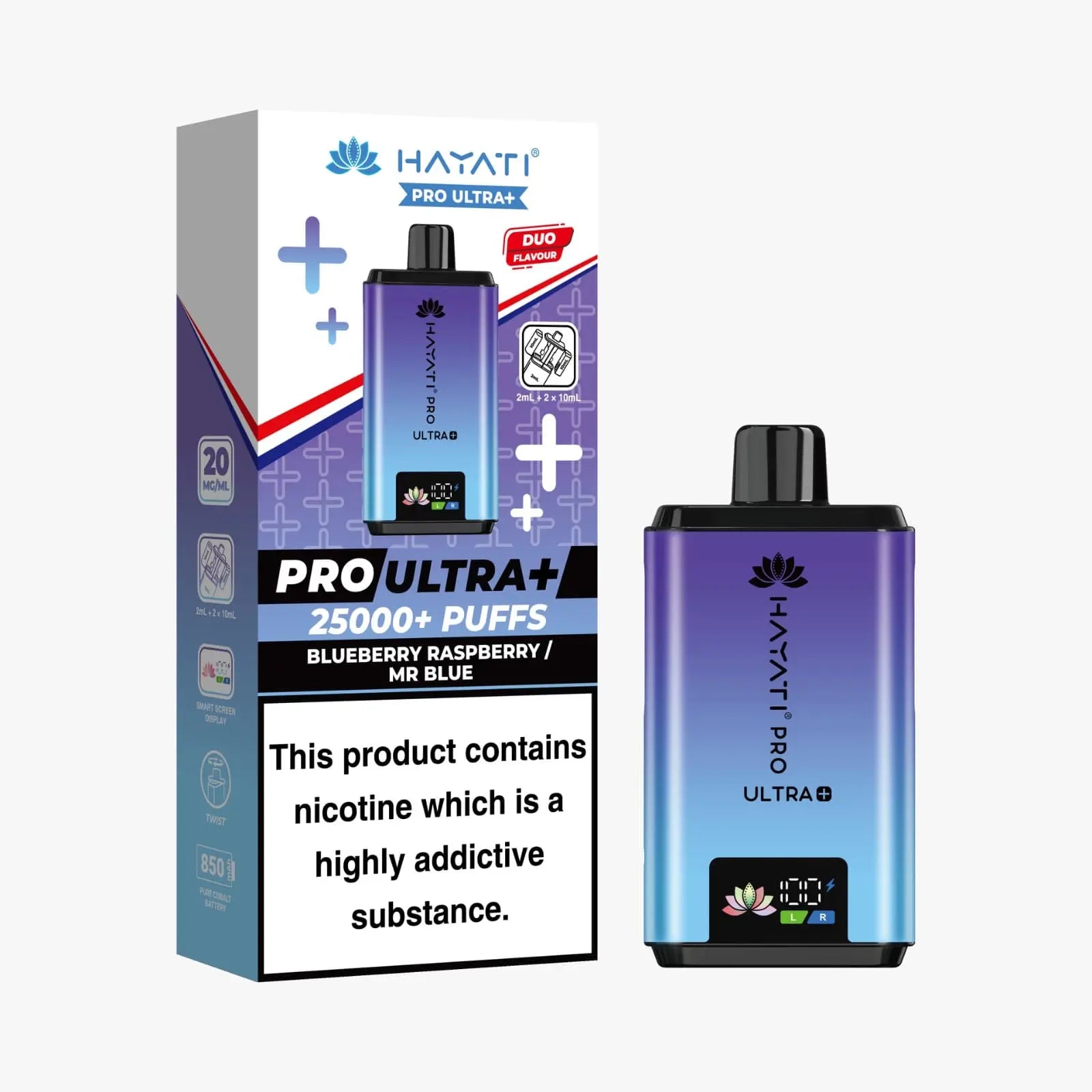 Hayati Pro Ultra Plus 25000 (25k Bar) Prefilled Pod Kit (Review, Price & Specs) Vape At Door