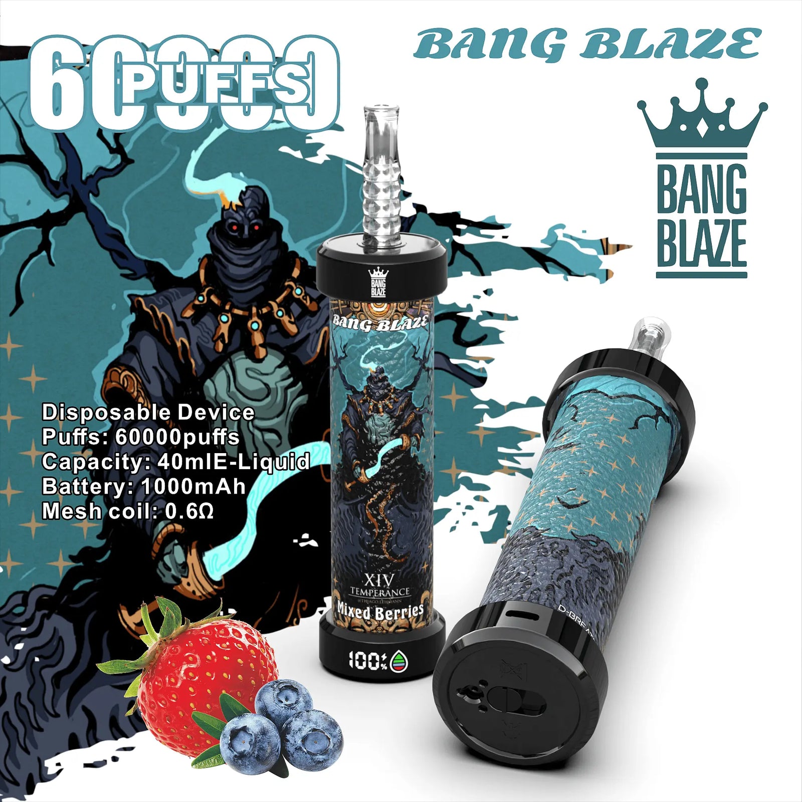 Bang Blaze 60K Shisha Vape (60,000+ Puffs) Vape At Door