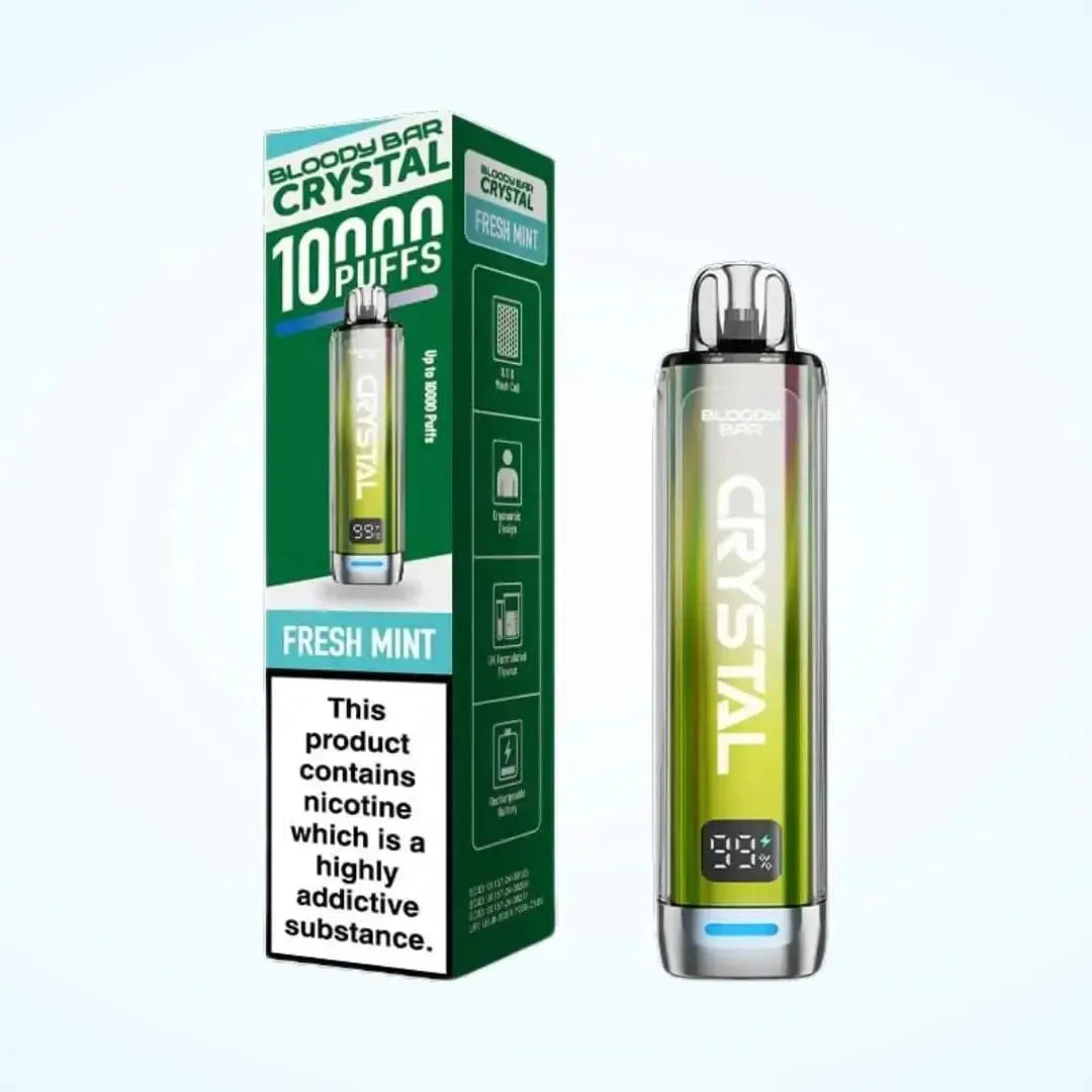 Bloody Bar Crystal 10000 Puff Prefilled Pod Vape Kit Vape At Door