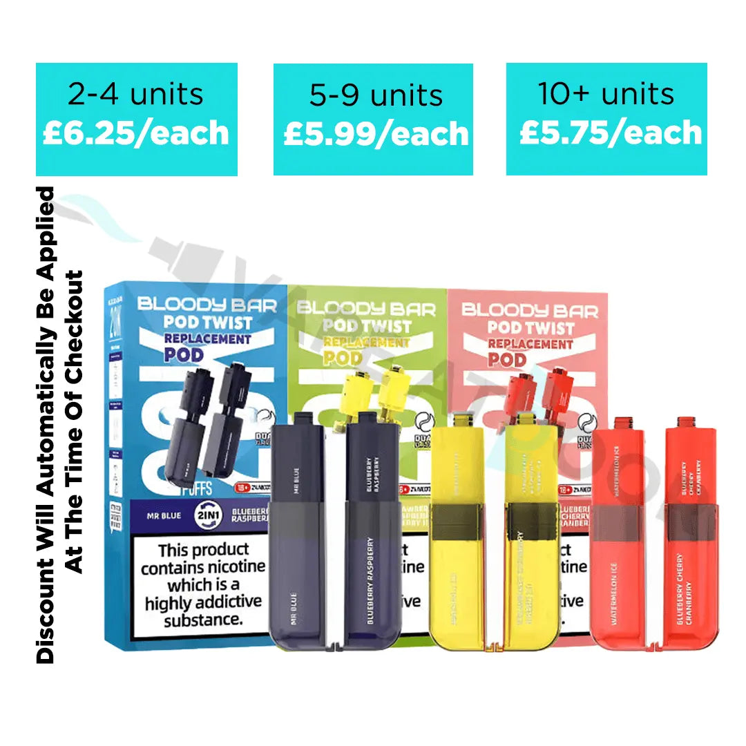 Bloody Bar Ultra Pod Twist Replacement Pods Vape At Door
