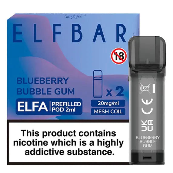 Elf Bar ELFA Pre-Filled E Liquid Pods Nic Salt 2ML 20MG ELF Bar