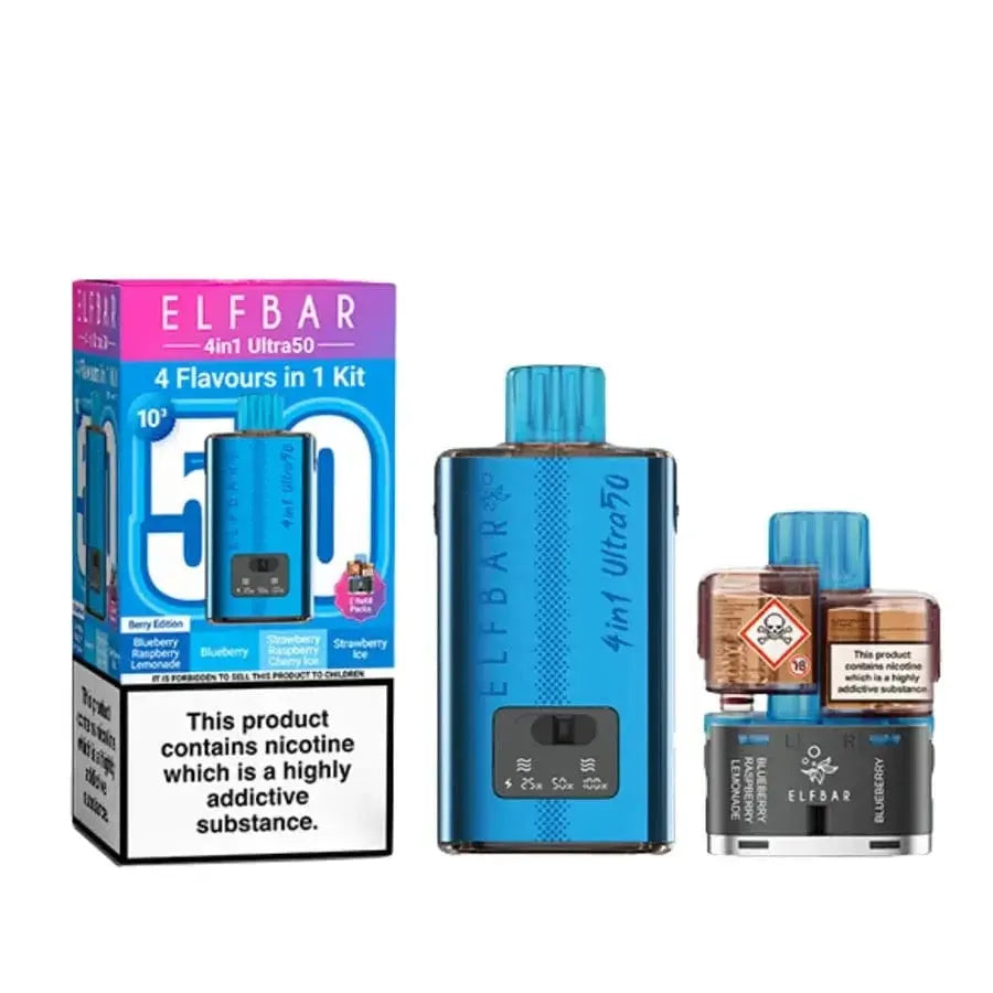 Elf Bar 4-In-1 Ultra 50 (50k) Prefilled Pod Kit Vape At Door