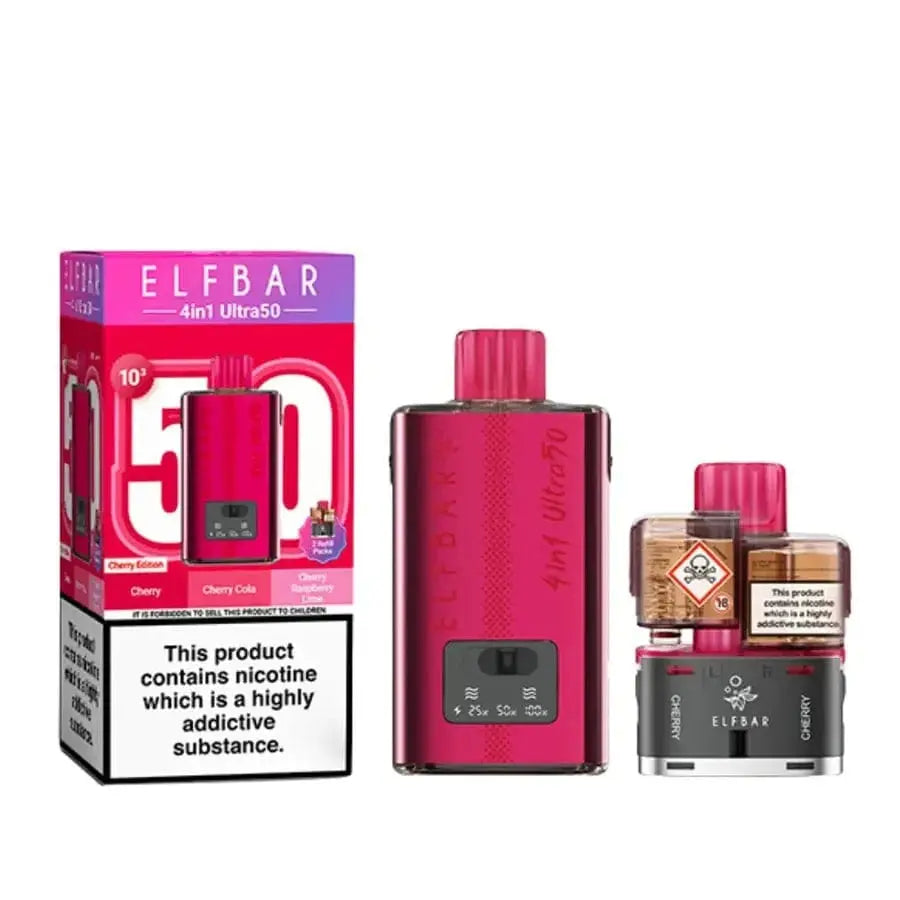 Elf Bar 4-In-1 Ultra 50 (50k) Prefilled Pod Kit Vape At Door
