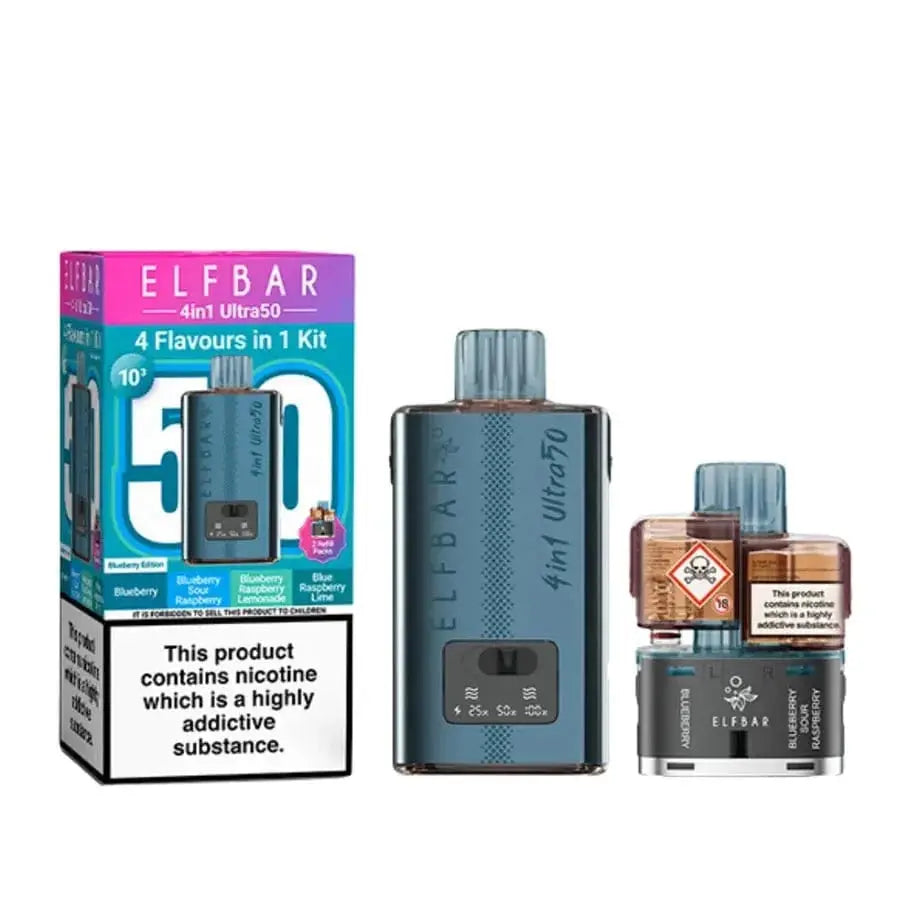 Elf Bar 4-In-1 Ultra 50 (50k) Prefilled Pod Kit Vape At Door