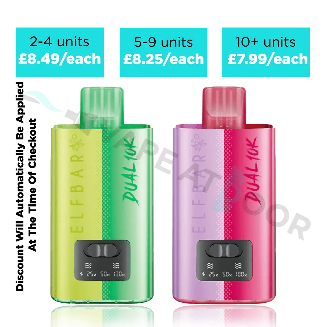 ELFBAR DUAL 10K Puffs Prefilled Pod Kit Vape At Door