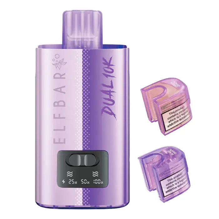 ELFBAR DUAL 10K Puffs Disposable Vape Kit grape_edition