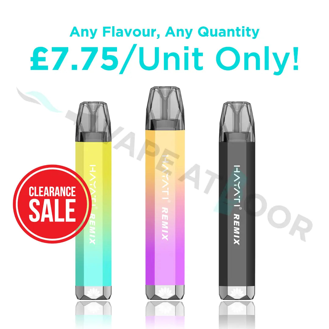 Hayati Remix 2400 Puffs 4 in 1 Pre-filled Pods Starter Kit 2% Hayati