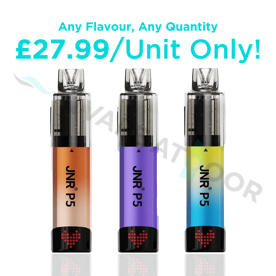 Three Multi Color JNR P5 100K Devices with Price tags