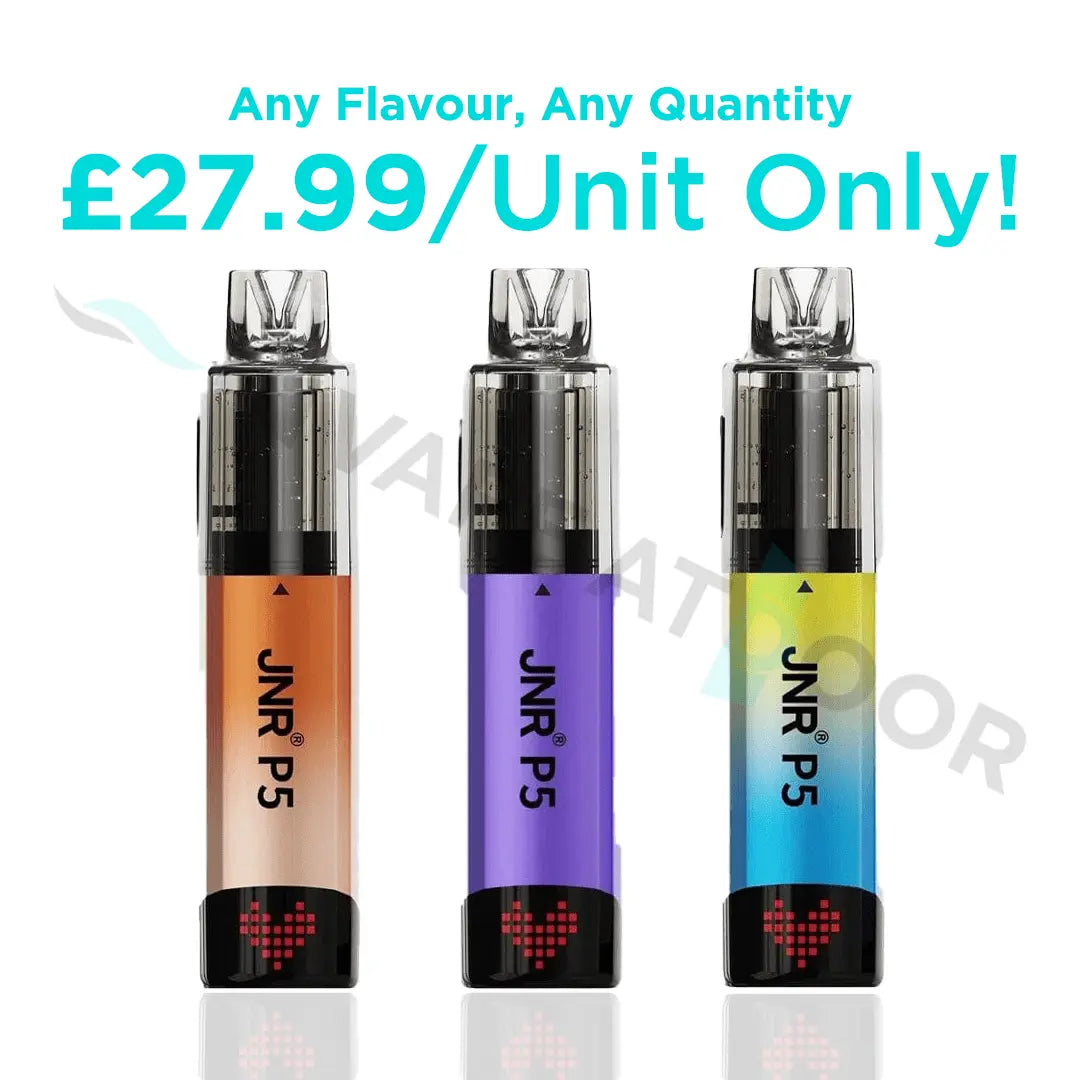 Three Multi Color JNR P5 100K Devices with Price tags