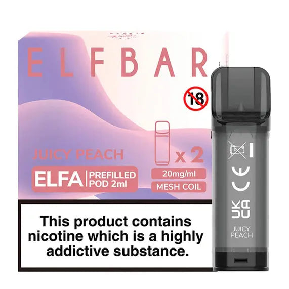 Elf Bar ELFA Pre-Filled E Liquid Pods Nic Salt 2ML 20MG ELF Bar