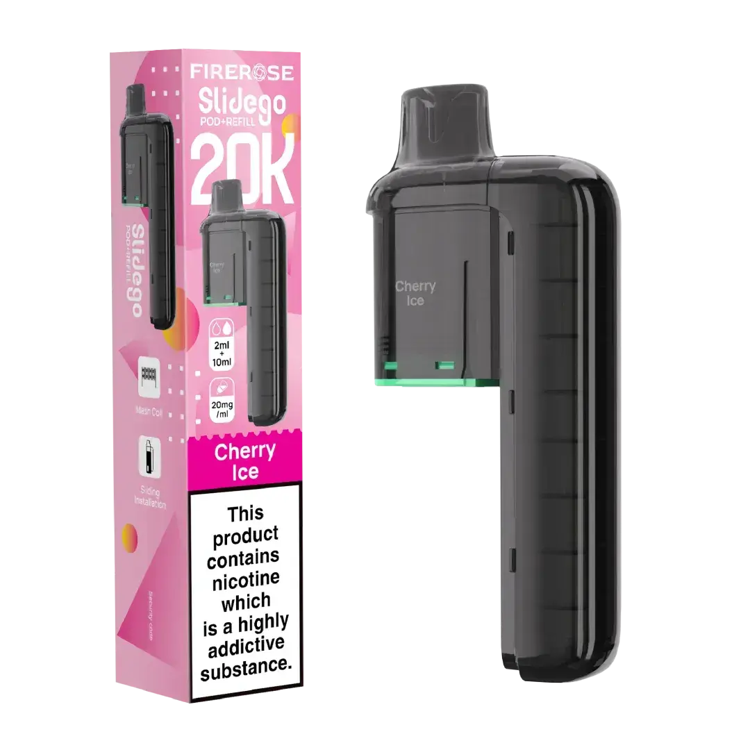 Elux FireRose Slidego 20k Prefilled Replacement Pod Vape At Door