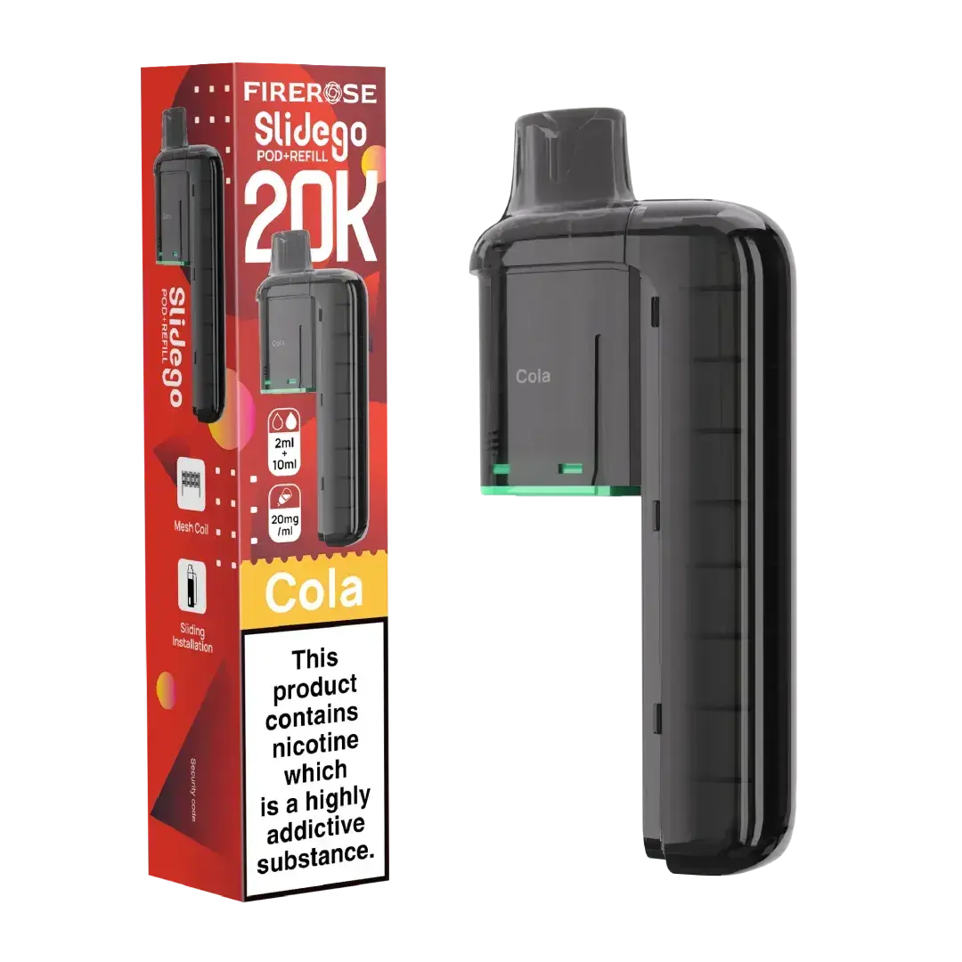 Elux FireRose Slidego 20k Prefilled Replacement Pod Vape At Door