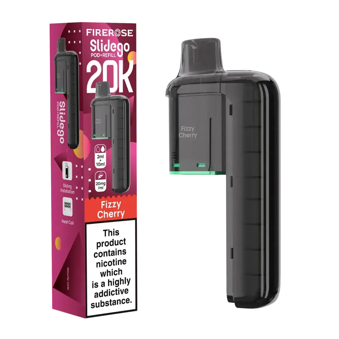 Elux FireRose Slidego 20k Prefilled Replacement Pod Vape At Door
