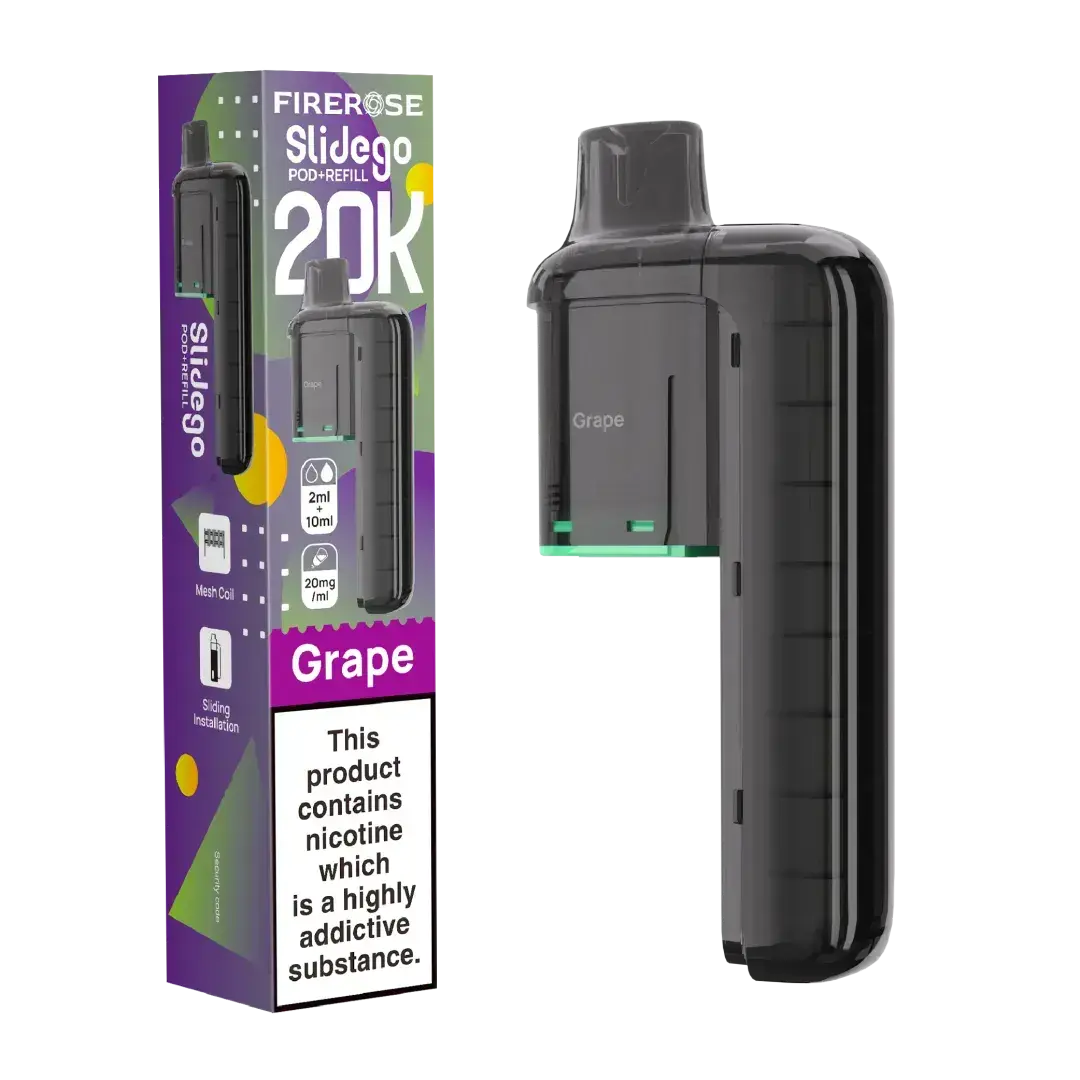Elux FireRose Slidego 20k Prefilled Replacement Pod Vape At Door