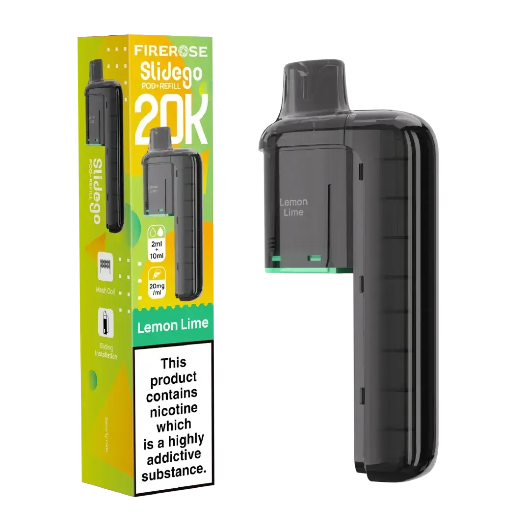 Elux FireRose Slidego 20k Prefilled Replacement Pod Vape At Door