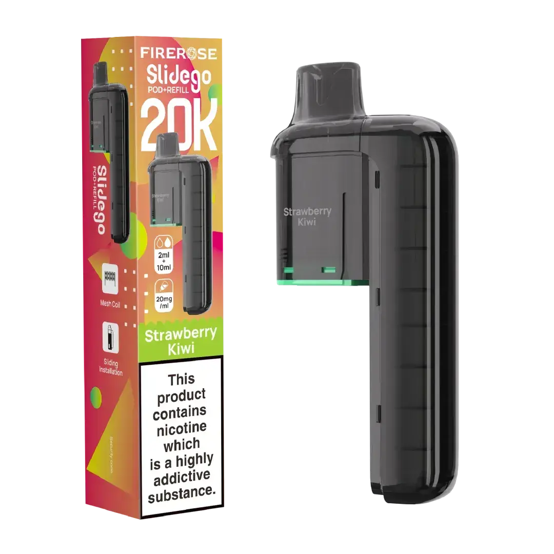 Elux FireRose Slidego 20k Prefilled Replacement Pod Vape At Door