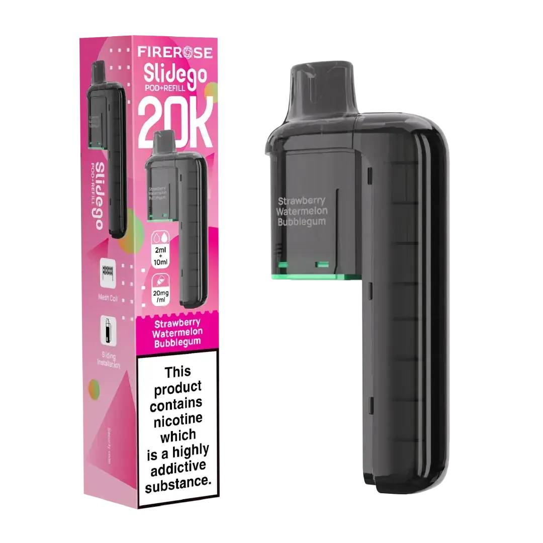 Elux FireRose Slidego 20k Prefilled Replacement Pod Vape At Door