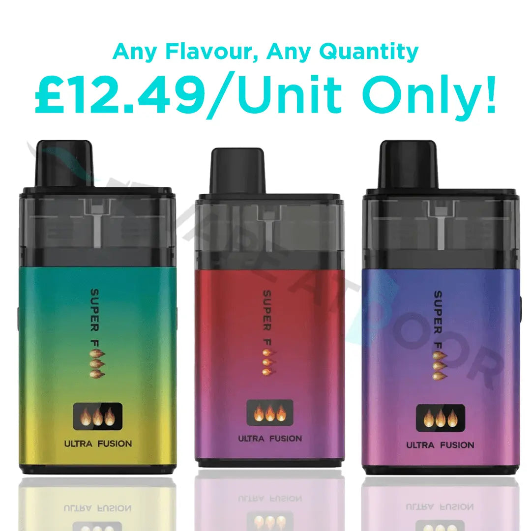 Superfire Ultra Fusion 60k Puffs Prefilled Pod Kit Vape At Door