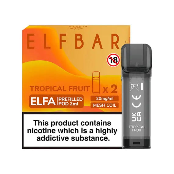 Elf Bar ELFA Pre-Filled E Liquid Pods Nic Salt 2ML 20MG ELF Bar