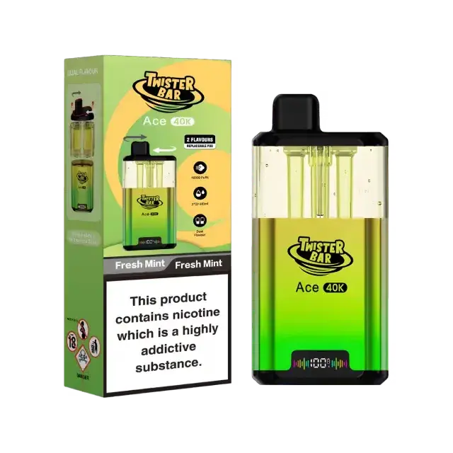 Twister Bar Ace 40K Puffs Prefilled Pod Kit Vape At Door