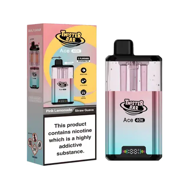 Twister Bar Ace 40K Puffs Prefilled Pod Kit Vape At Door