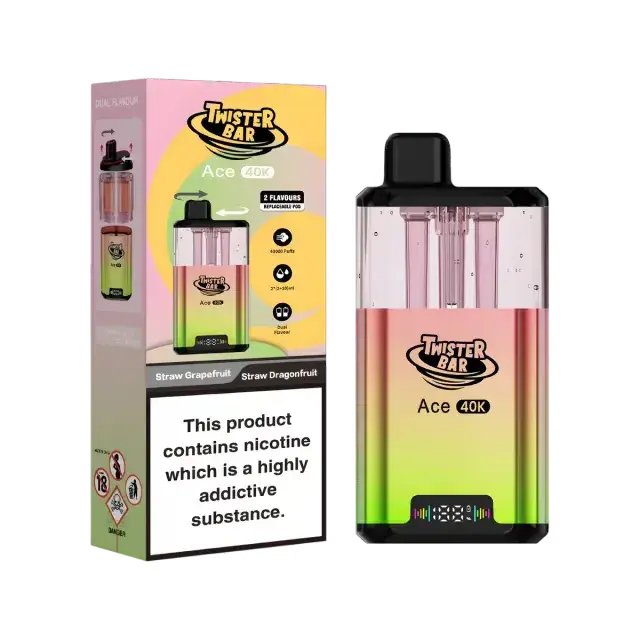 Twister Bar Ace 40K Puffs Prefilled Pod Kit Vape At Door
