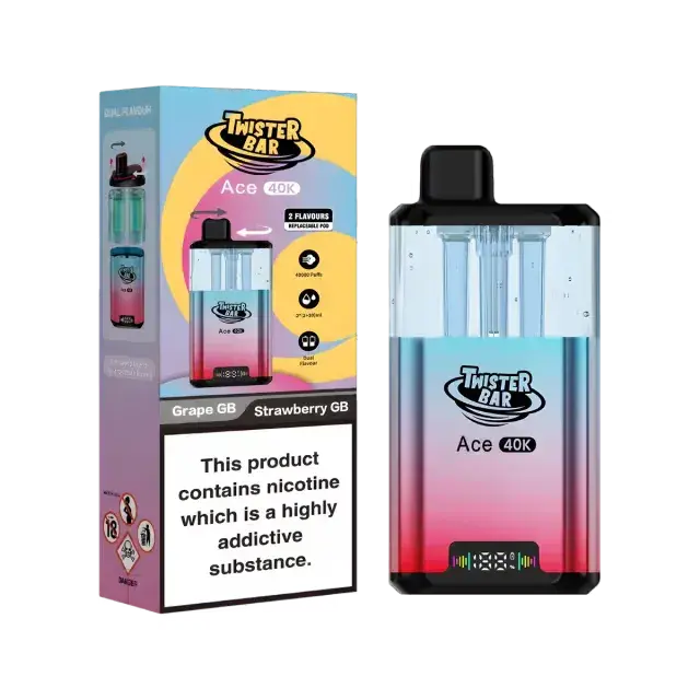 Twister Bar Ace 40K Puffs Prefilled Pod Kit Vape At Door