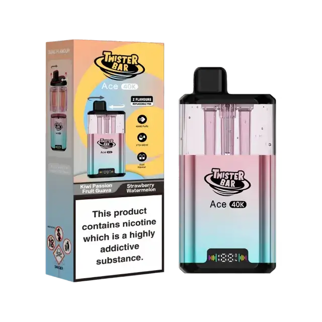 Twister Bar Ace 40K Puffs Prefilled Pod Kit Vape At Door