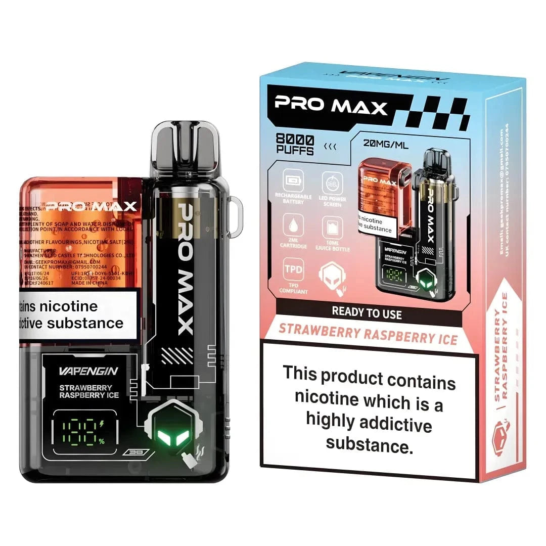 Vapengin Pro Max 8k Strawberry Raspberry Ice