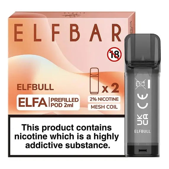 Elf Bar ELFA Pre-Filled E Liquid Pods Nic Salt 2ML 20MG ELF Bar