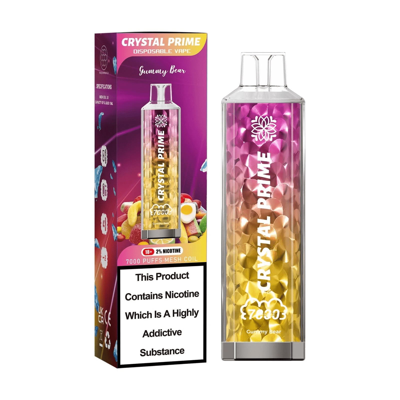 Crystal 7K Gummy Bear Flavour