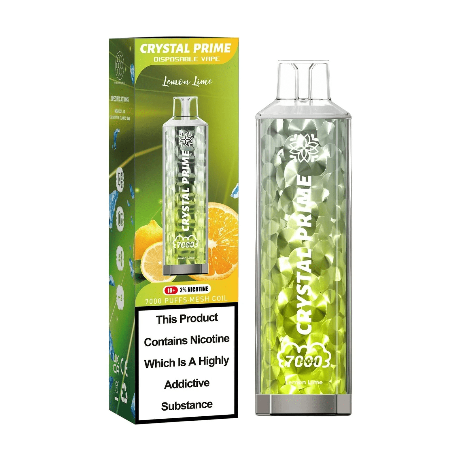 7000 puffs Lemon Lime Flavour