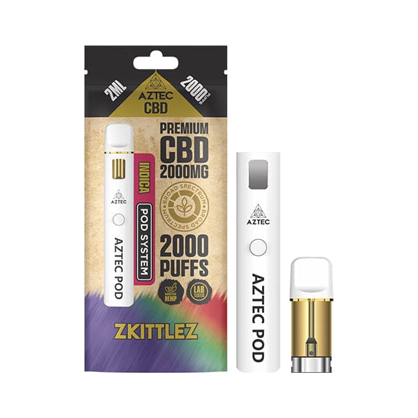 2000mg Aztec CBD 2000 Puffs Prefilled Pod Kit (Broad Spectrum CBD)