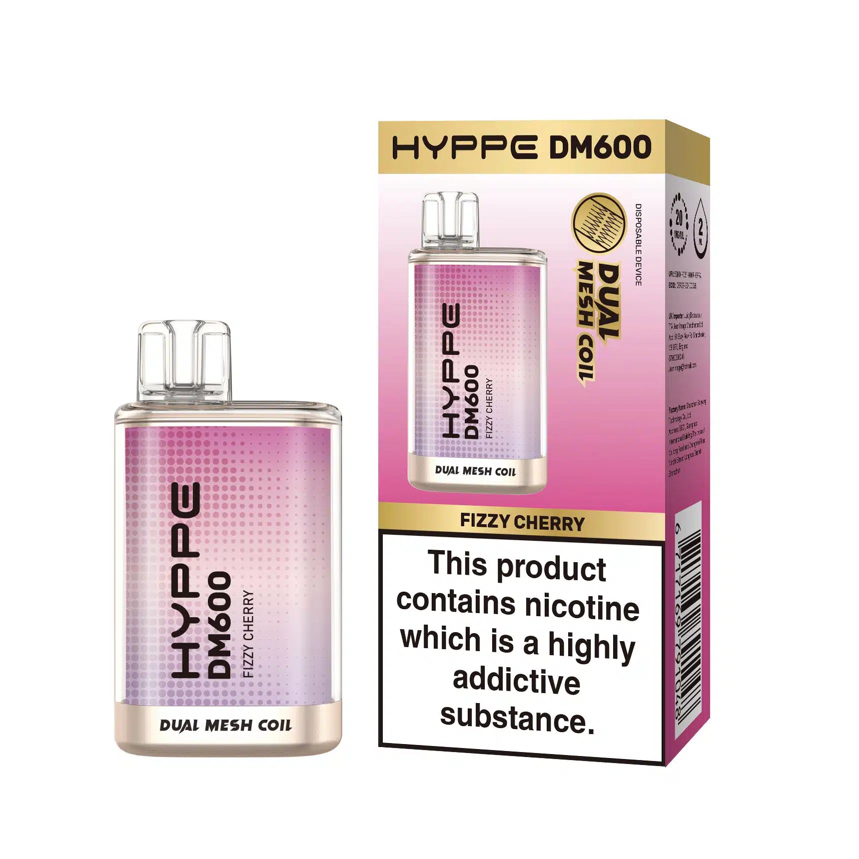 Hyppe DM 600 Disposable Vape 2%