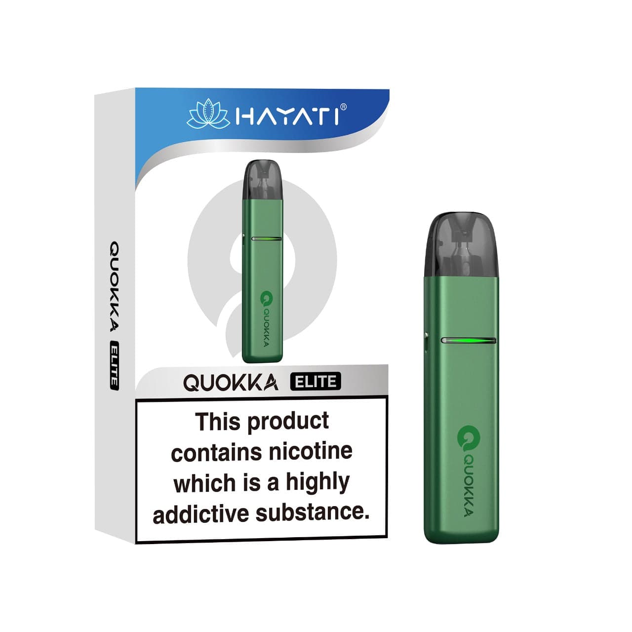 Three Hayati quokka elite Vape Kit with Multi Colours and Price Tag