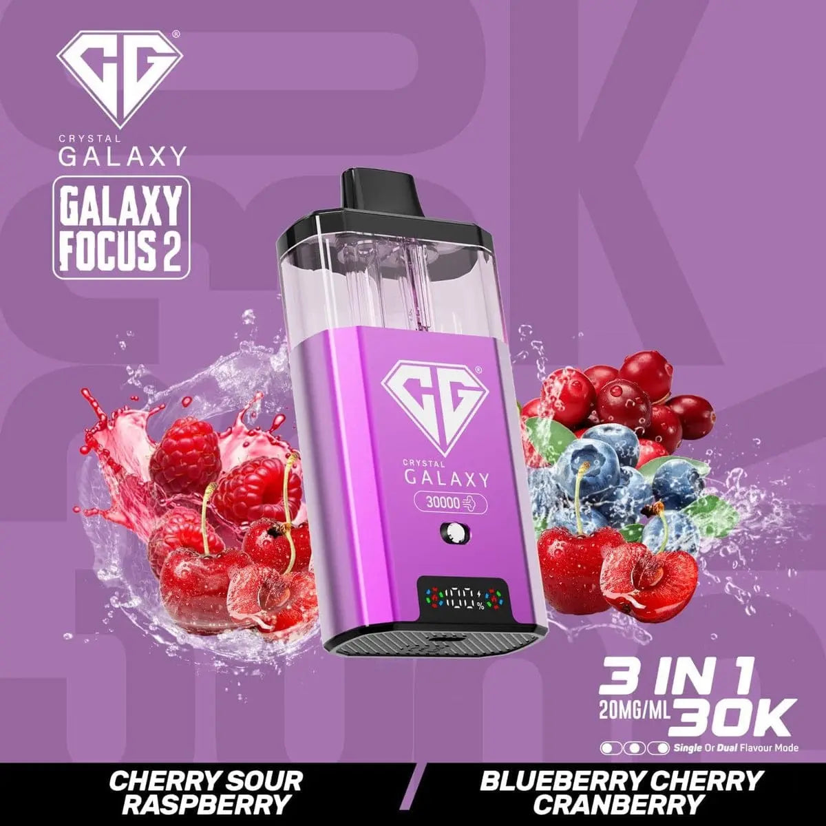 Box of 5 Crystal Galaxy Focus 2 30k 100% Authentic Vape At Door