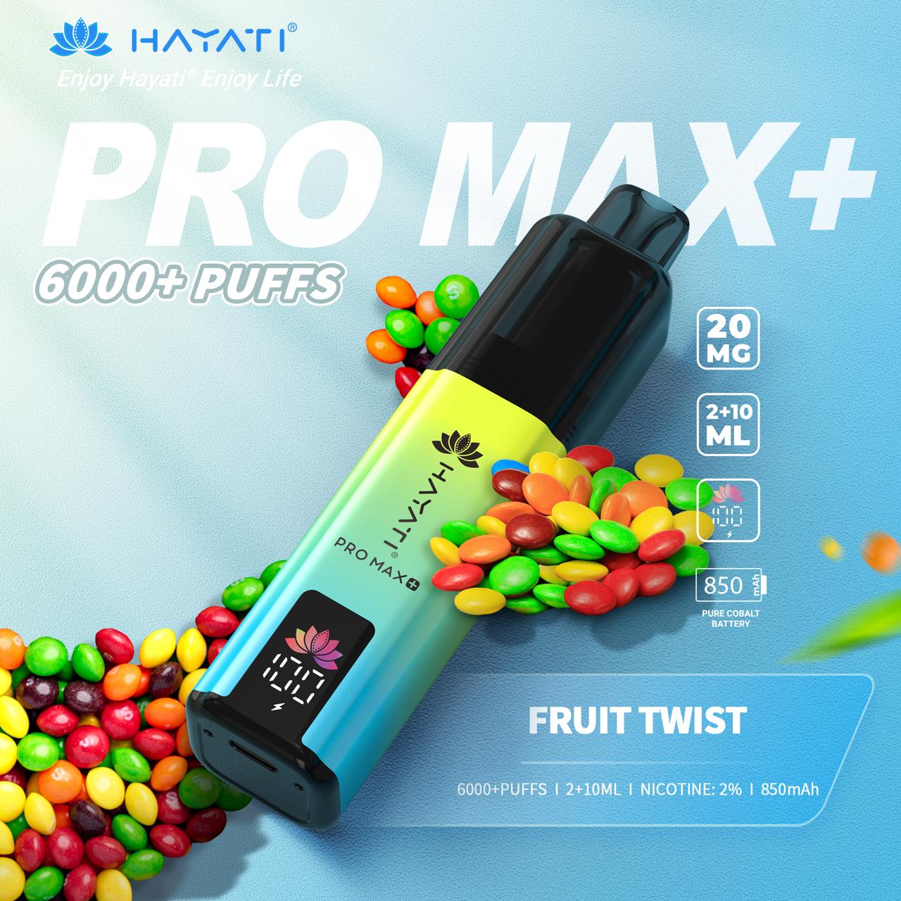 Box of 5 Hayati Pro Max Plus 6000  100% Authentic