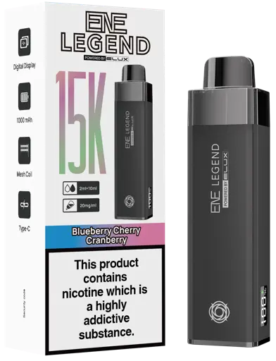 blueberry cherry cranberry  Elux Ene Legend 15K Prefilled Pod Kit
