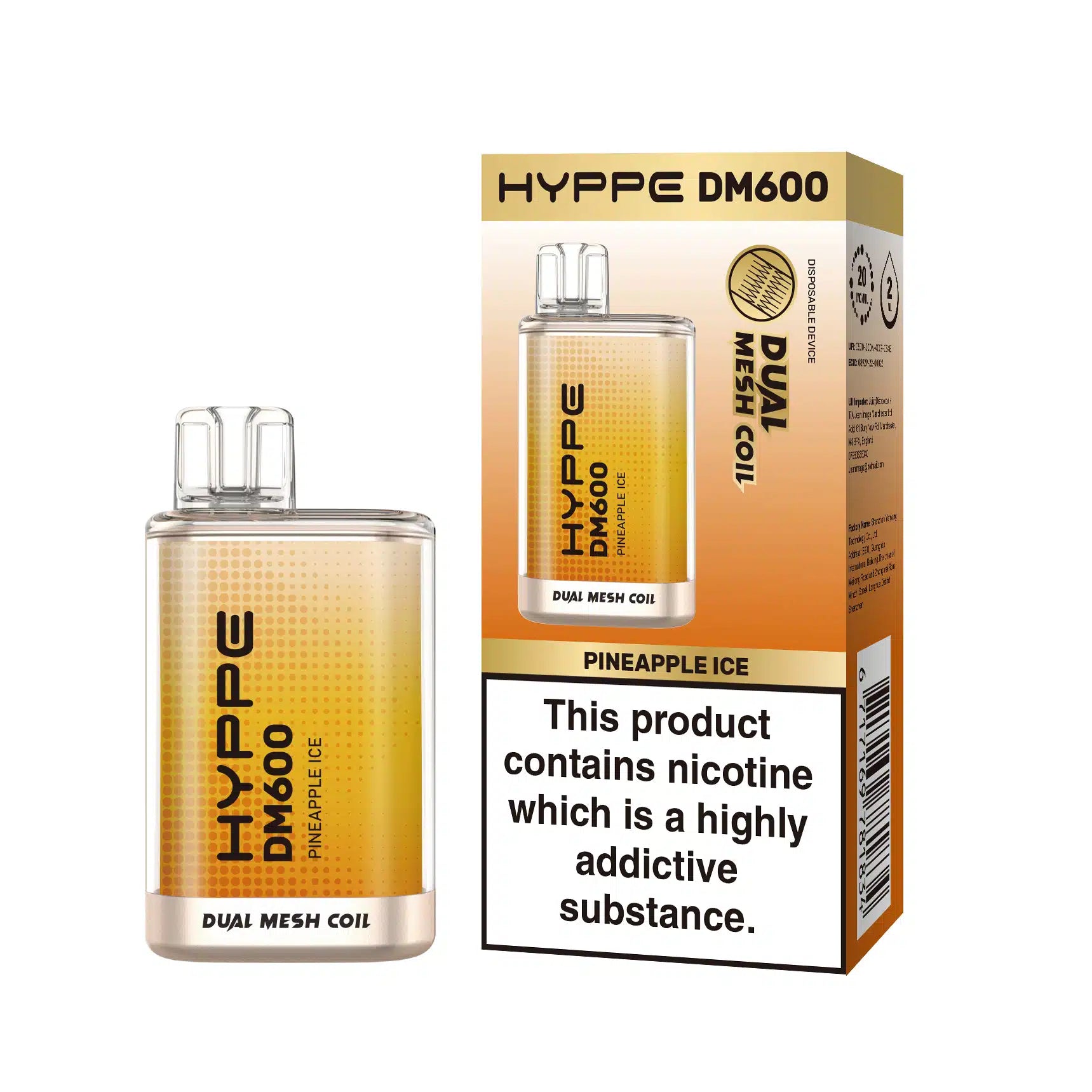 Hyppe DM 600 Disposable Vape 2%