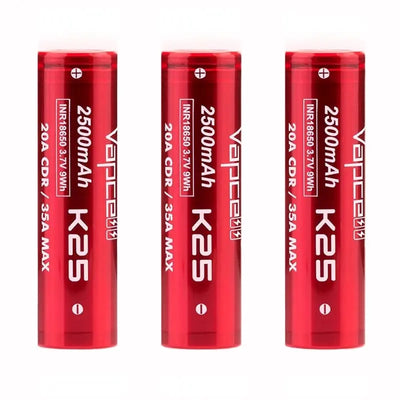 Vapcell K25 18650 Battery in Case Vapcell