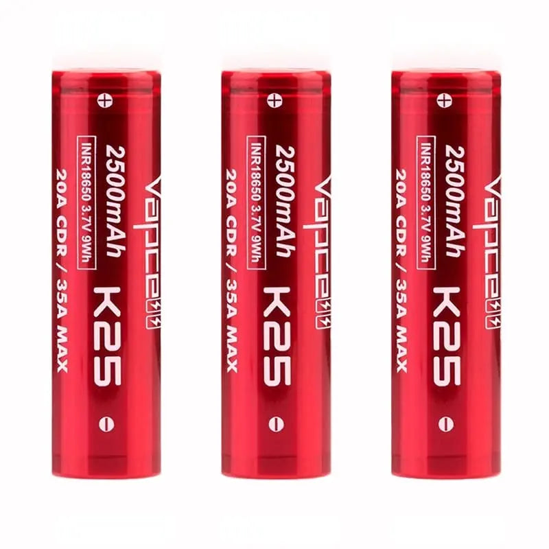 Vapcell K25 18650 Battery in Case