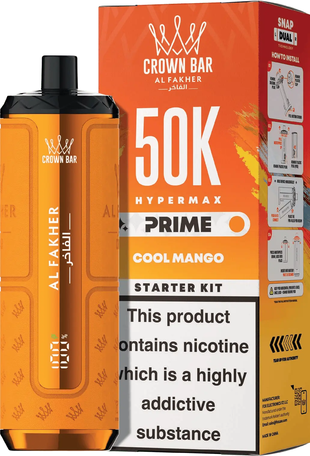 Al Fakher 50K Hypermax Prime 11.95 | Dual Pod Vape Al Fakher 50K Hypermax Prime 11.95 | Dual Pod Vape