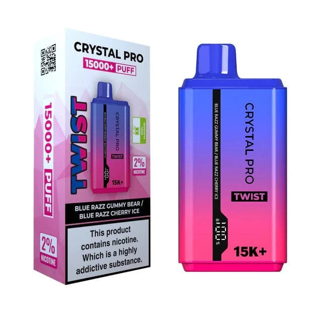 Crystal Pro Twist Blue Razz Gummy Bear / Blue Razz Cherry Ice Cream