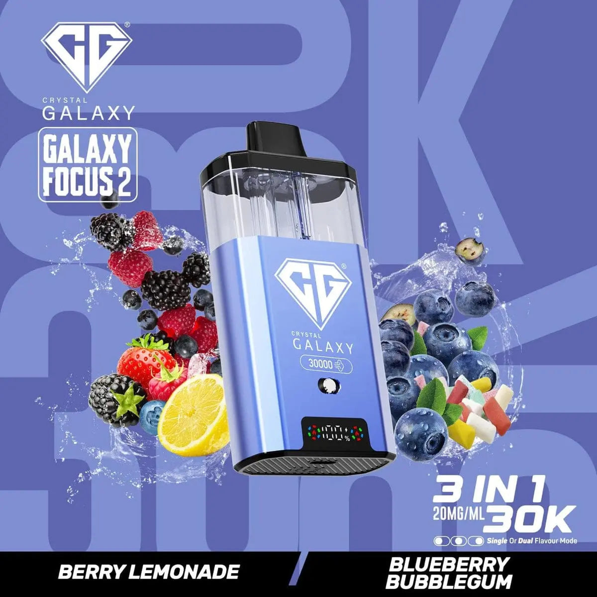 Box of 5 Crystal Galaxy Focus 2 30k 100% Authentic Vape At Door