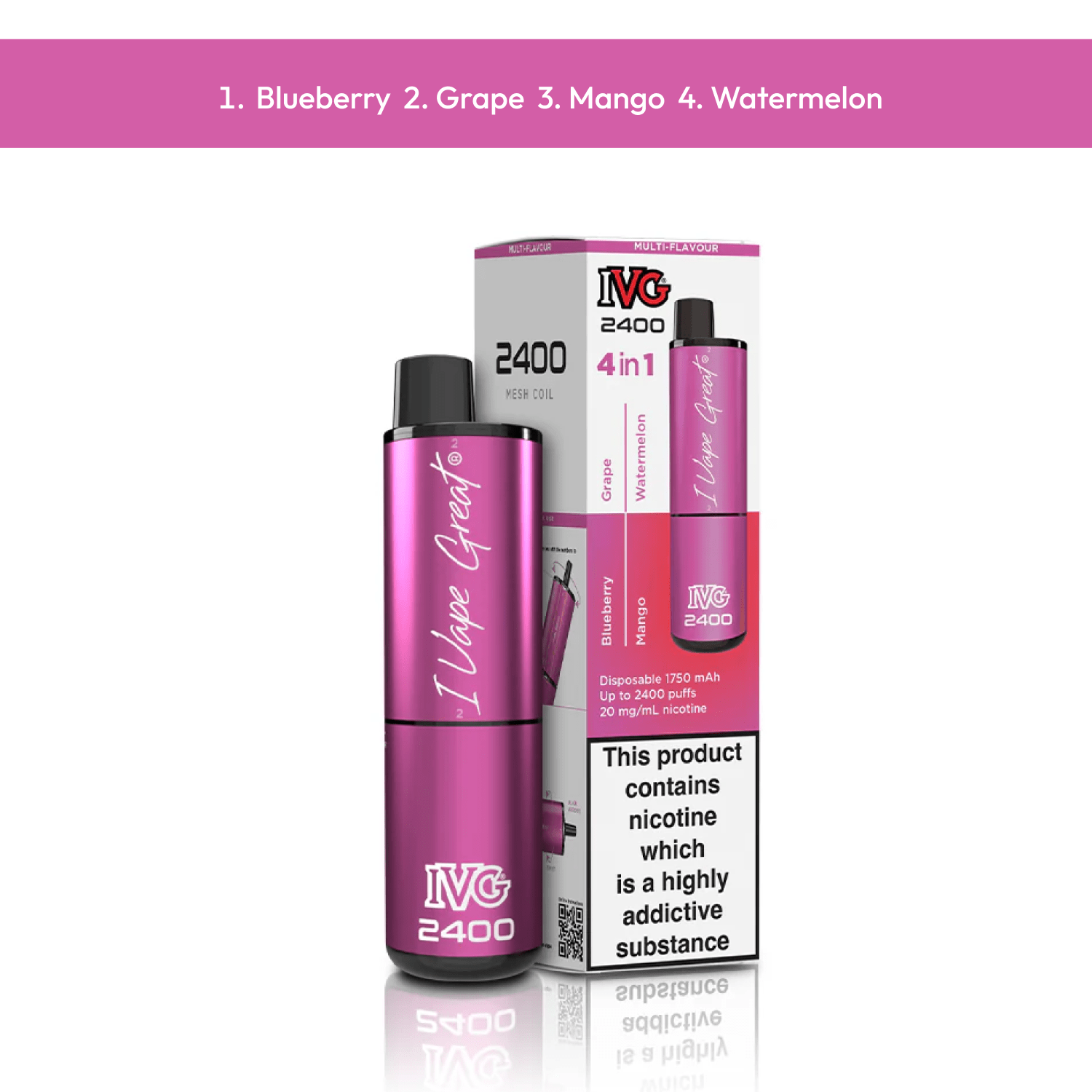 Ivg 4 in 1 2400 Puffs Fruit Edition