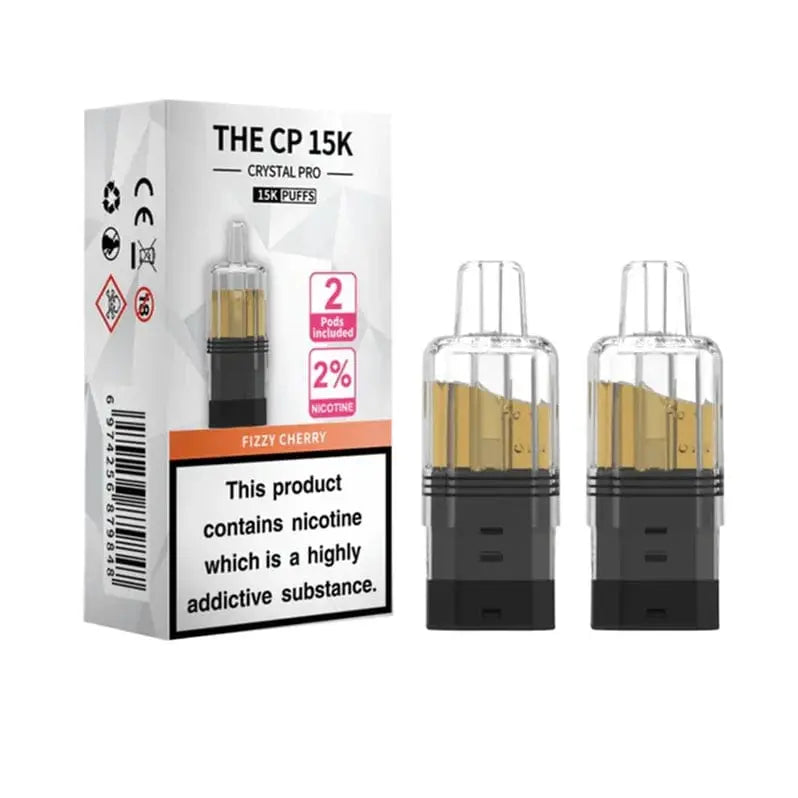 Crystal Pro CP 15K Replacement Refill Pods | 2% Nicotine, Mesh Coil & 25 Flavours Vape At Door